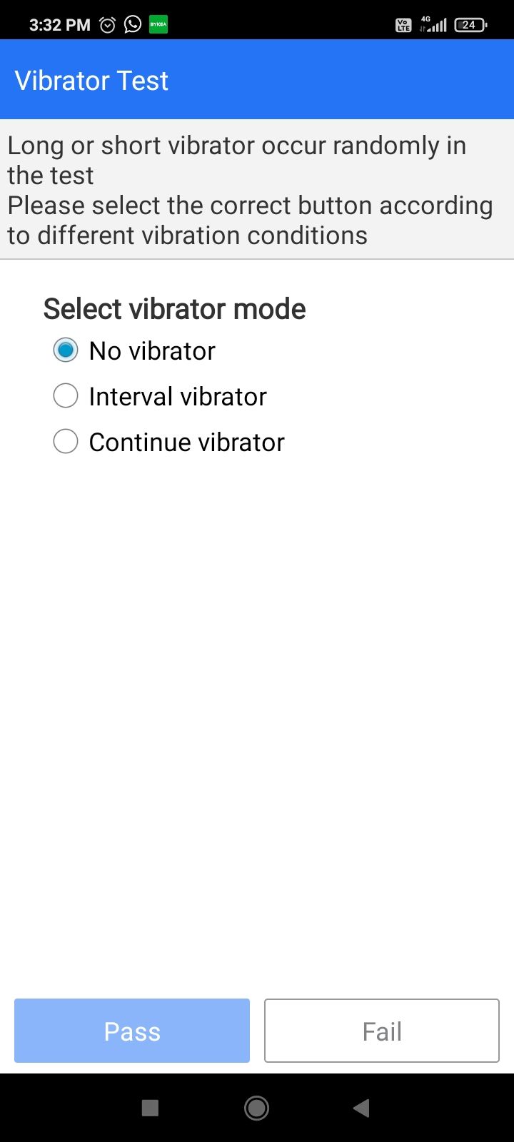 1716229820357 Different vibration motor modes being tested on Android.