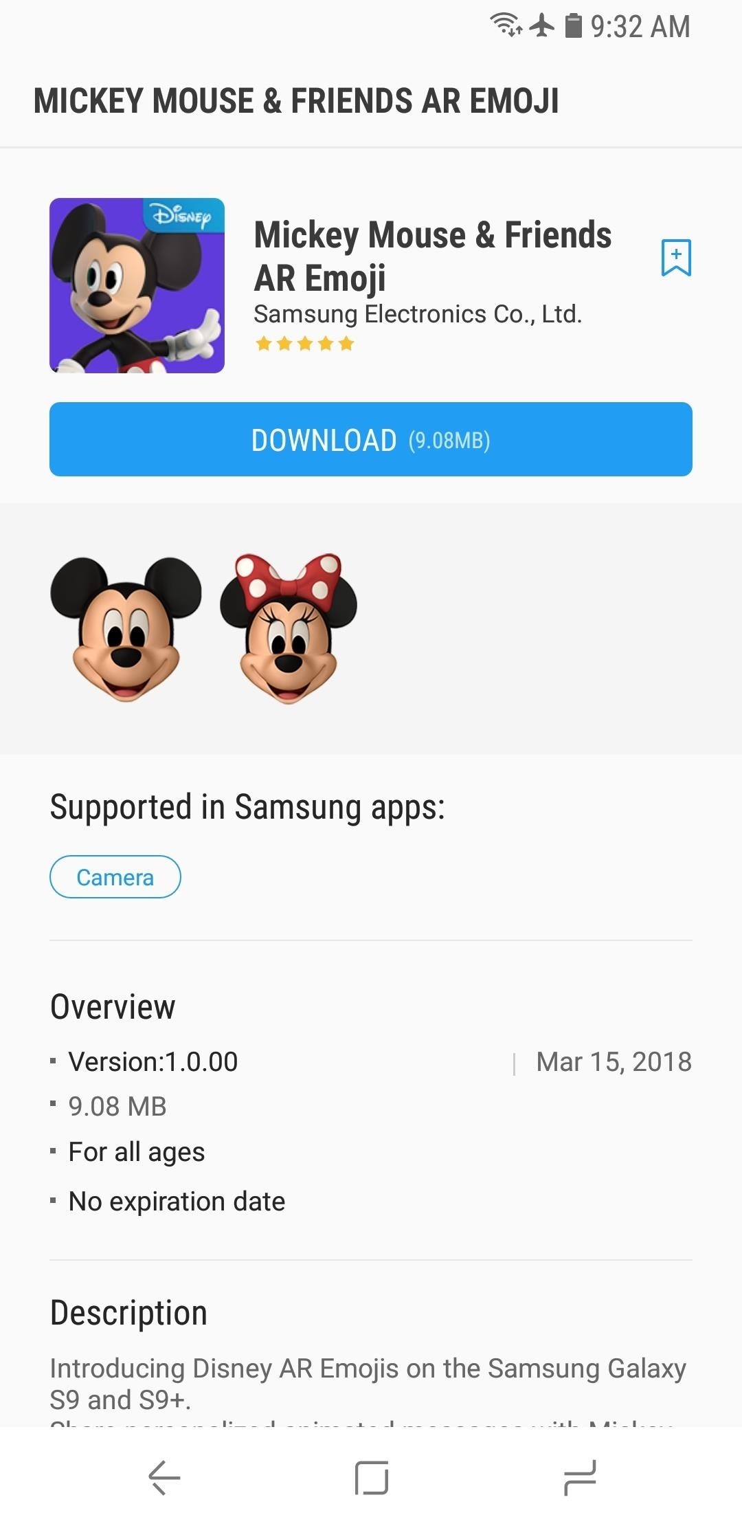 add-mickey-mouse-other-custom-ar-emojis-your-galaxy-s9-w1456-2 How to Add Mickey Mouse & Other Custom AR Emojis to Your Galaxy S9