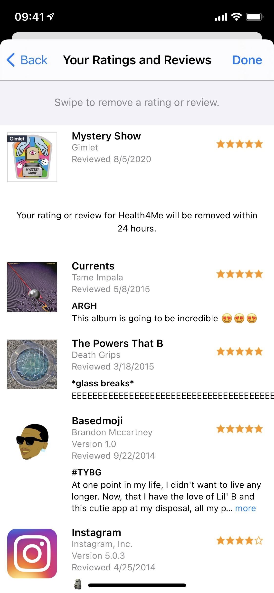 apple-lets-you-see-all-ratings-reviews-youve-ever-given-apps-games-movies-tv-music-podcasts-books-w1456-24 Apple Lets You See All the Ratings & Reviews You've Ever Given Apps, Games, Movies, TV, Music, Podcasts & Books
