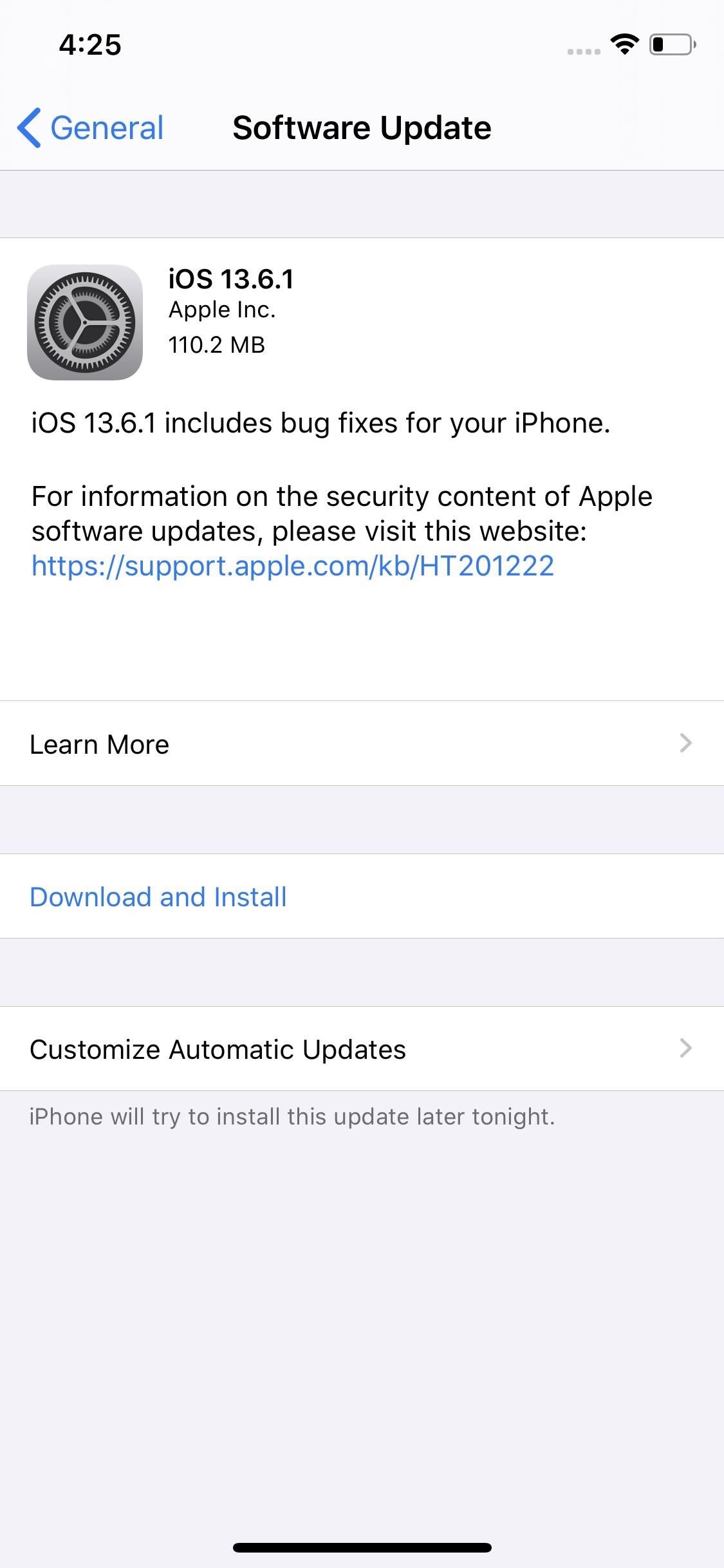 apple-releases-ios-13-6-1-for-iphone-adds-bug-fixes-for-exposure-notifications-thermal-management-automated-storage-w1456 Apple Releases iOS 13.6.1 for iPhone, Adds Bug Fixes for Exposure Notifications, Thermal Management & Automated Storage
