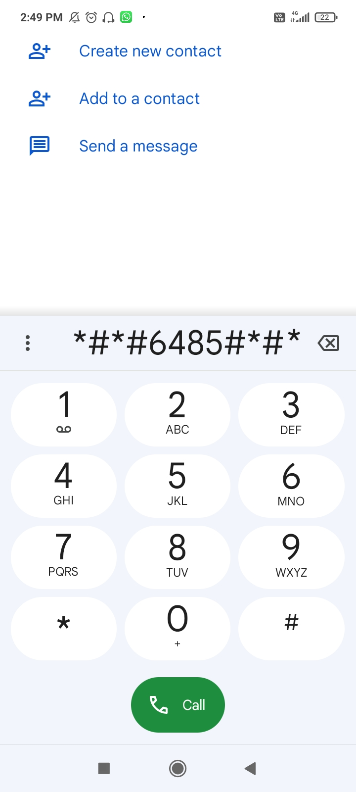 battery-code Secret code for checking battery health entered in the Android phone dialler app.