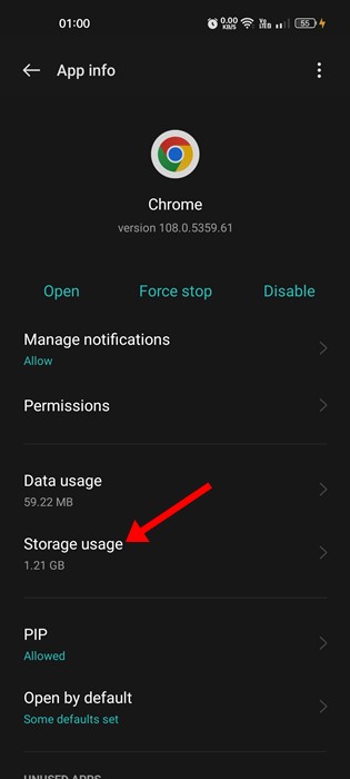 chrome-6 Storage