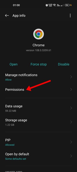 chrome-9 Permissions