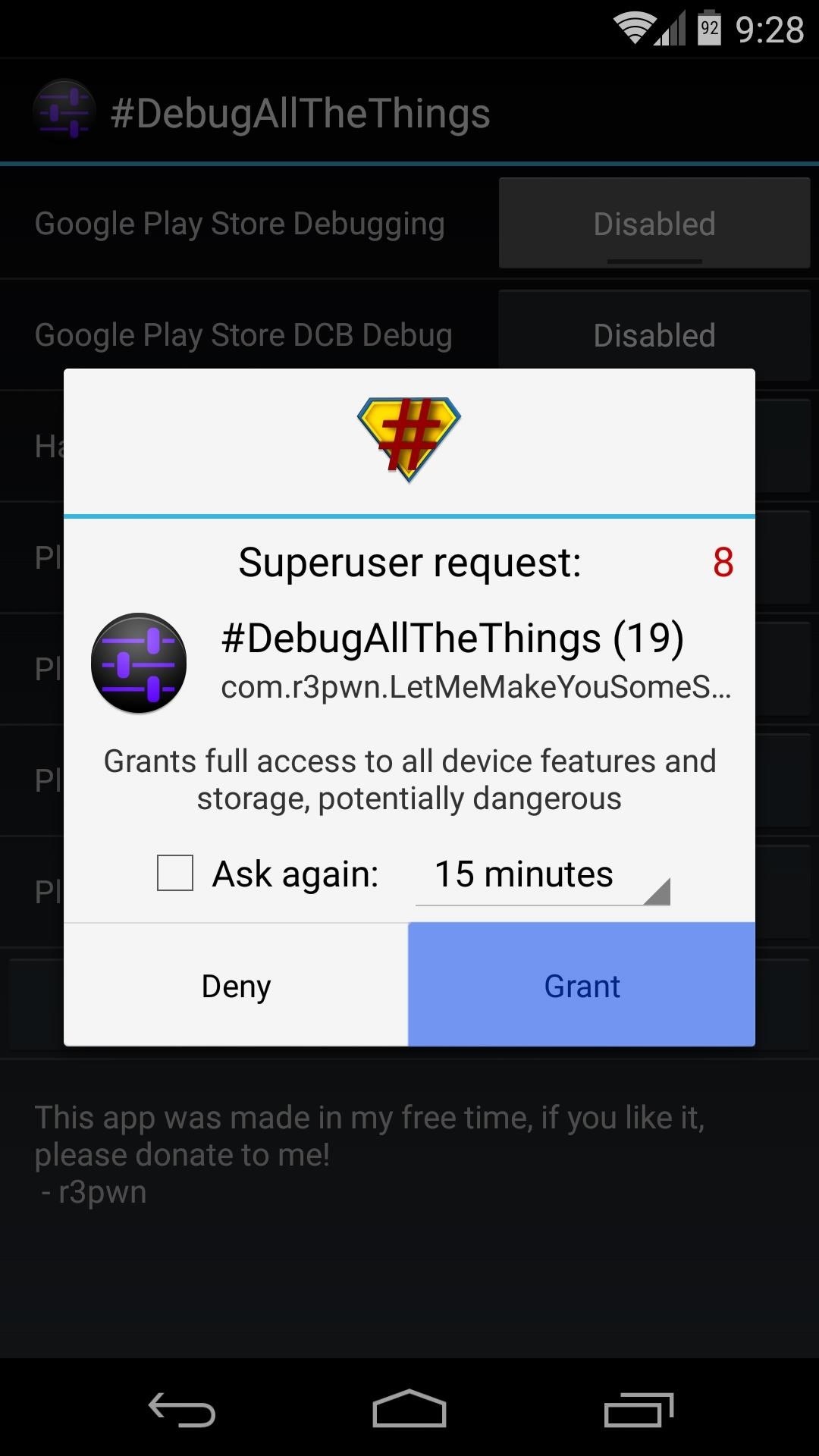 How to Enable the Hidden Debug Options for Select Google Apps on Your Nexus 5
