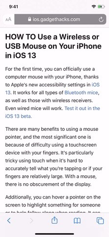 Force Safari to Automatically Show Reader View for Specific Websites on Your iPhone