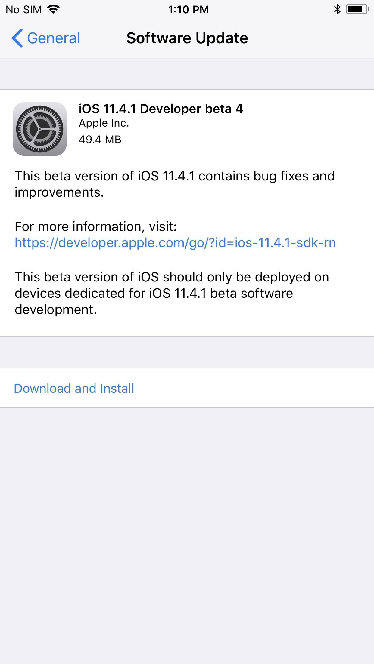 ios-11-4-1-beta-4-released-for-iphones-includes-only-bug-fixes-unknown-improvements-w1456 iOS 11.4.1 Beta 4 Released for iPhones, Includes Only 'Bug Fixes' & Unknown Improvements