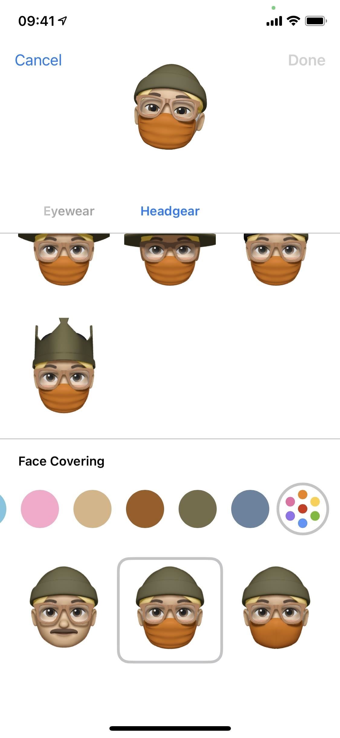 ios-14-lets-your-memoji-wear-surgical-masks-cloth-face-coverings-any-color-w1456-12 iOS 14 Lets Your Memoji Wear Surgical Masks & Cloth Face Coverings of Any Color