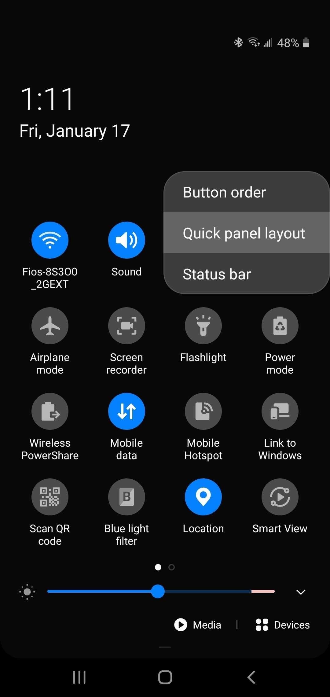 remove-media-devices-buttons-from-notification-shade-your-galaxy-w1456-1 How to Remove the 'Media' & 'Devices' Buttons from the Notification Shade on Your Galaxy