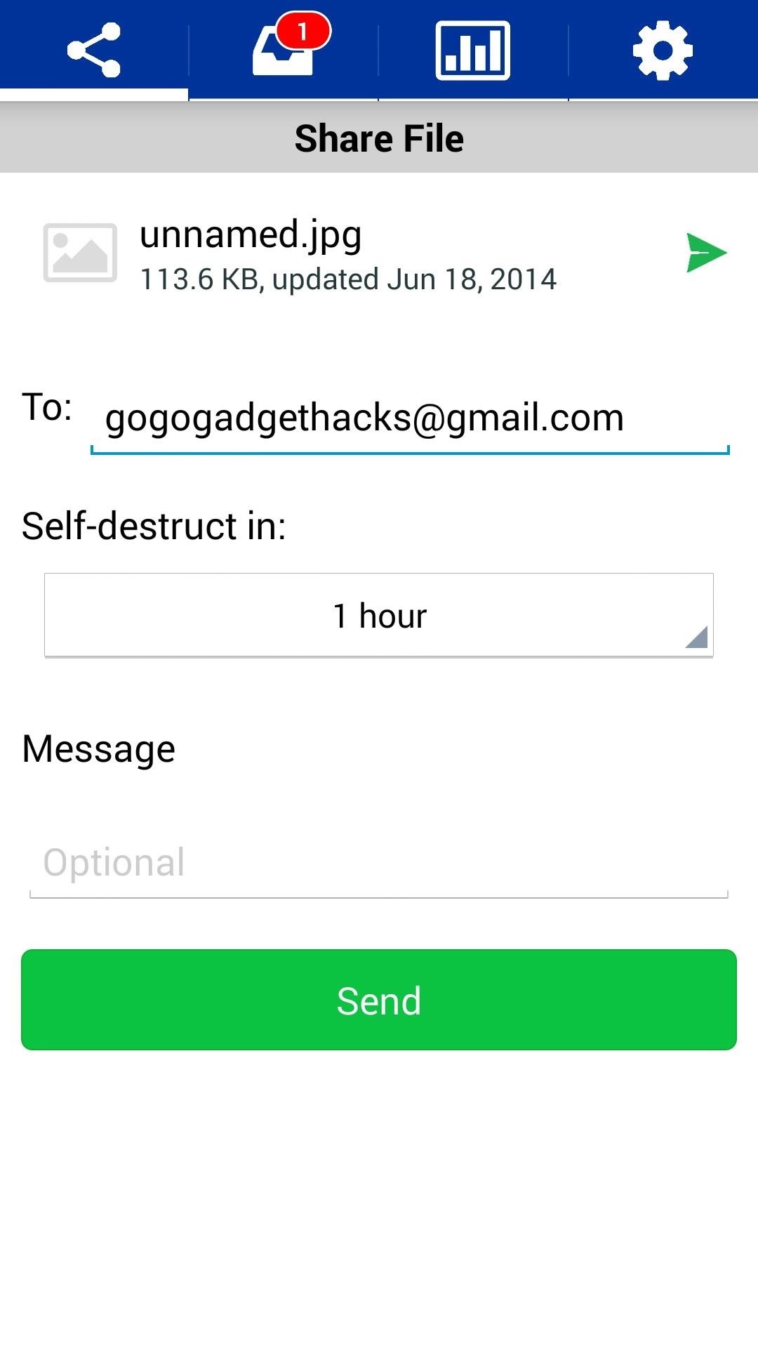 How to Send Photos, Videos, & Other Files That Automatically Self-Destruct on Android