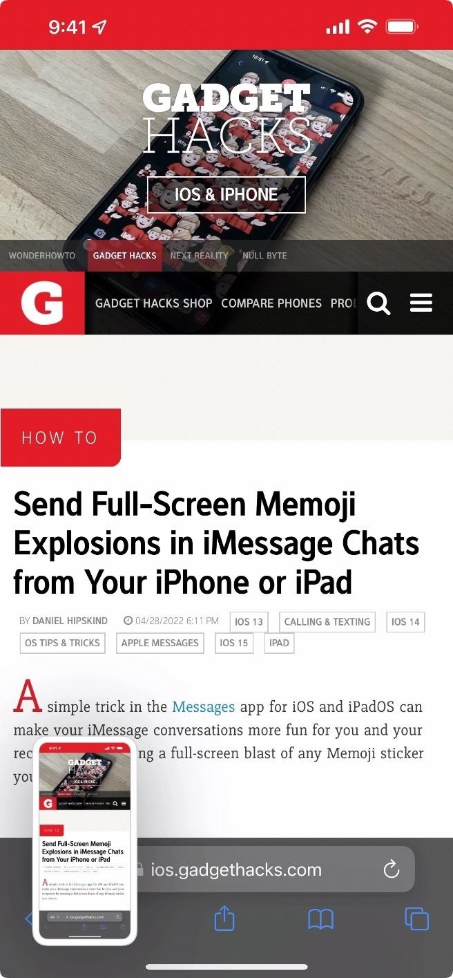 Upgrade Your Screenshots by Framing Them with Your iPhone or iPad's Body — No Third-Party App Needed