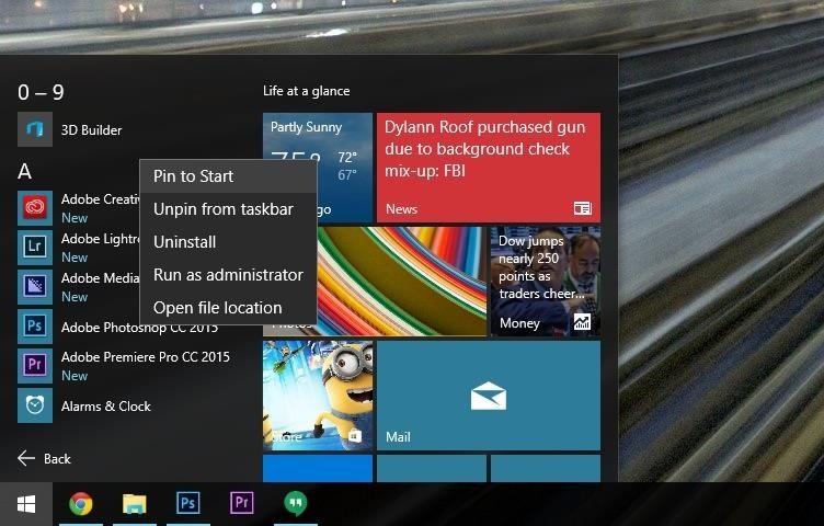 use-customize-new-start-menu-windows-10-w1456-7 How to Use & Customize the New Start Menu in Windows 10