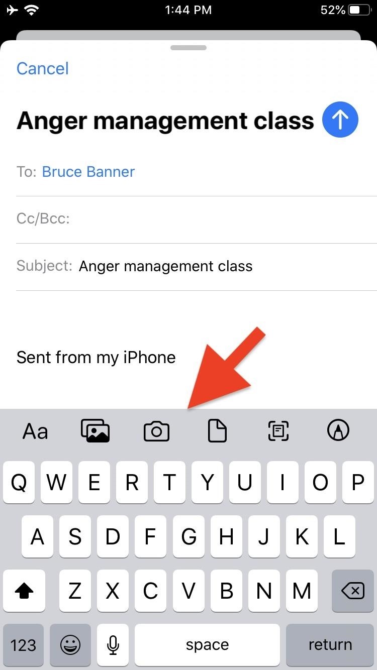 use-mails-new-formatting-attachments-toolbar-ios-13-for-rich-text-document-scanning-more-w1456-1 How to Use Mail's New Formatting & Attachments Toolbar in iOS 13 for Rich Text, Document Scanning & More