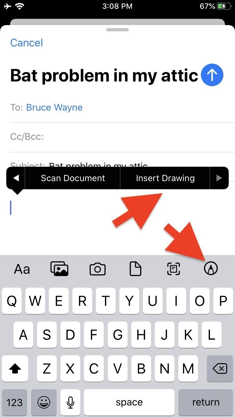 use-mails-new-formatting-attachments-toolbar-ios-13-for-rich-text-document-scanning-more-w1456-12 How to Use Mail's New Formatting & Attachments Toolbar in iOS 13 for Rich Text, Document Scanning & More