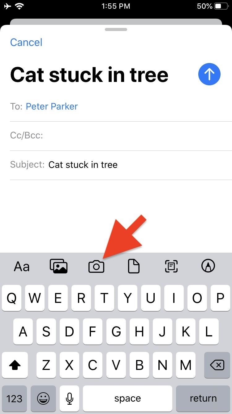 use-mails-new-formatting-attachments-toolbar-ios-13-for-rich-text-document-scanning-more-w1456-6 How to Use Mail's New Formatting & Attachments Toolbar in iOS 13 for Rich Text, Document Scanning & More