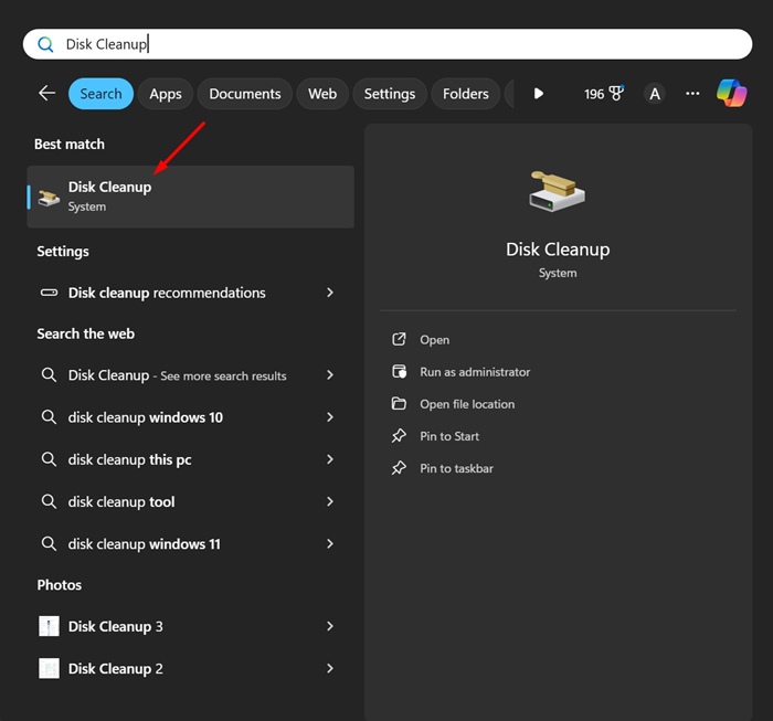 Disk Cleanup