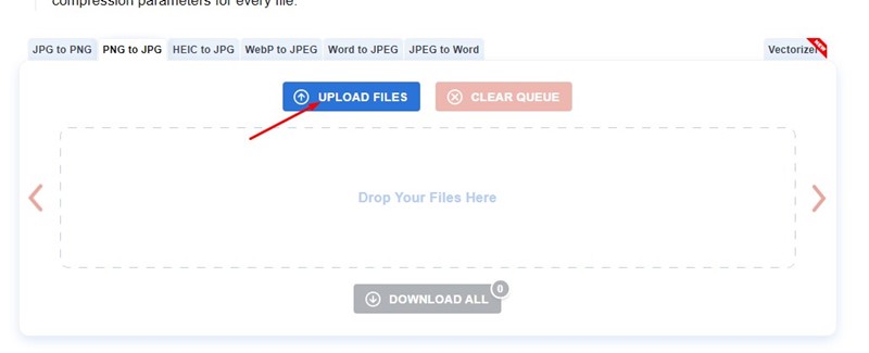 Upload files