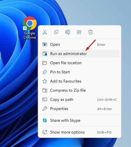 Run as administrator