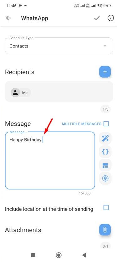 skedit-app-message-field SKEDit app message field.