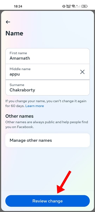 Review Change