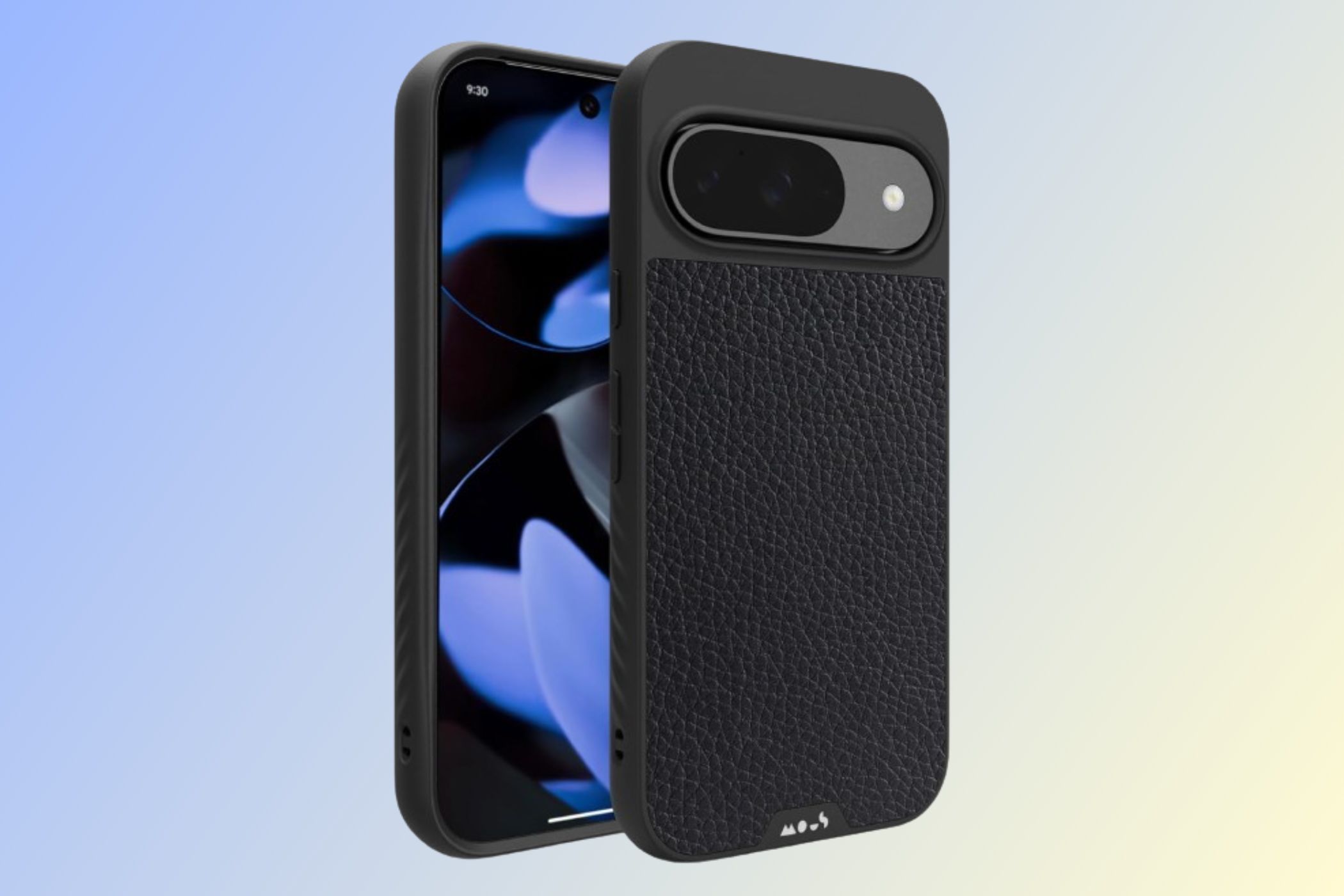 Mous Limitless 5.0 Google Pixel 9 Case on a gradient background