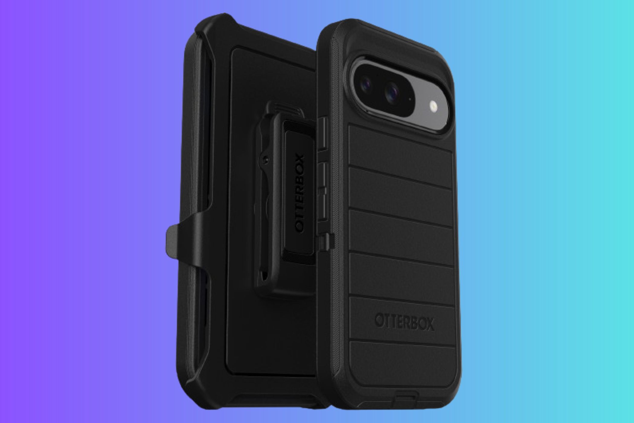 OTTERBOX Defender Pro Pixel 9 Case on a gradient background