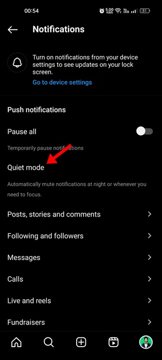 Quiet Mode