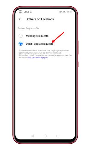 Don't Receive Requests