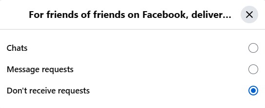 Don't Receive Requests