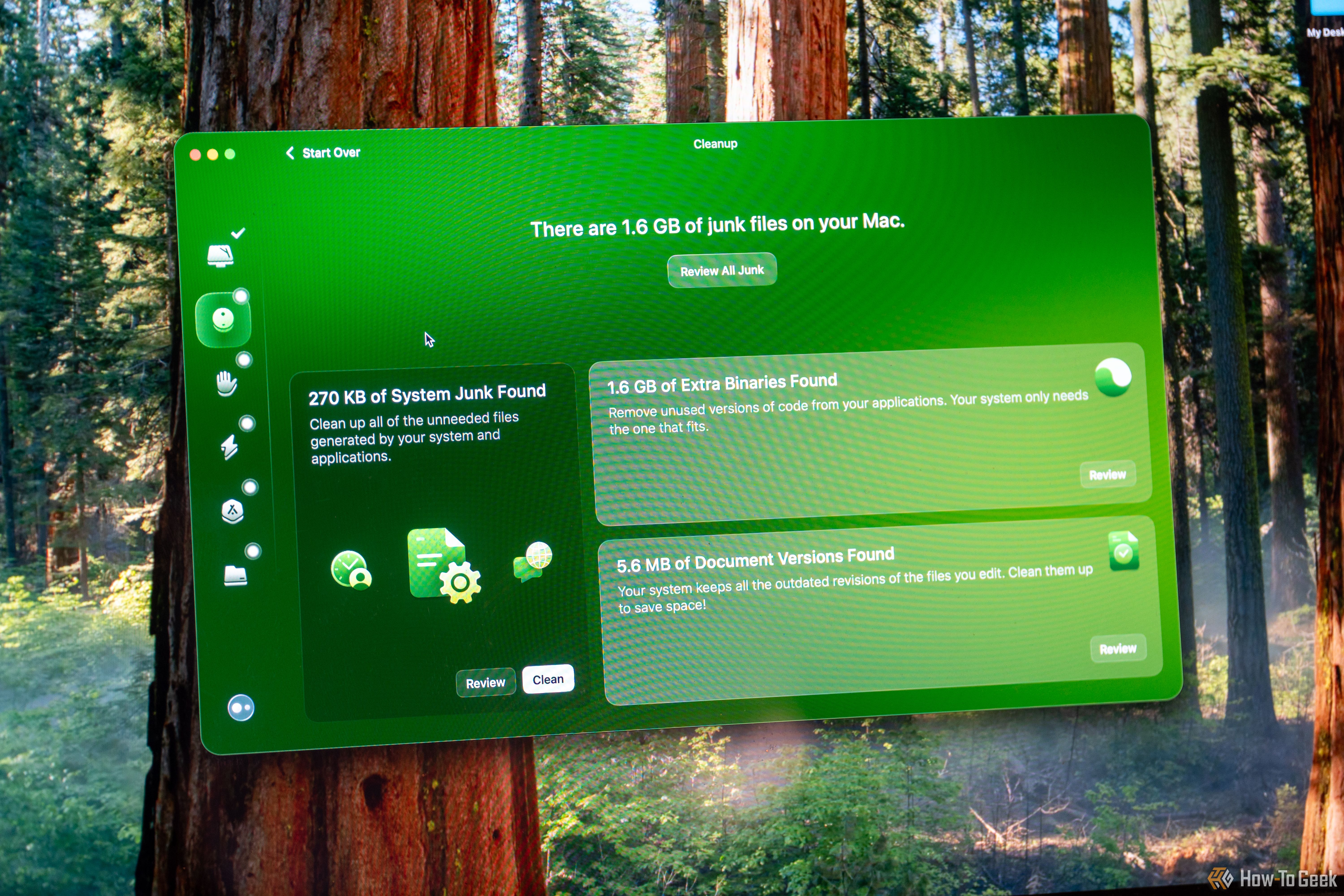 CleanMyMac X 2024 Cleanup Tab