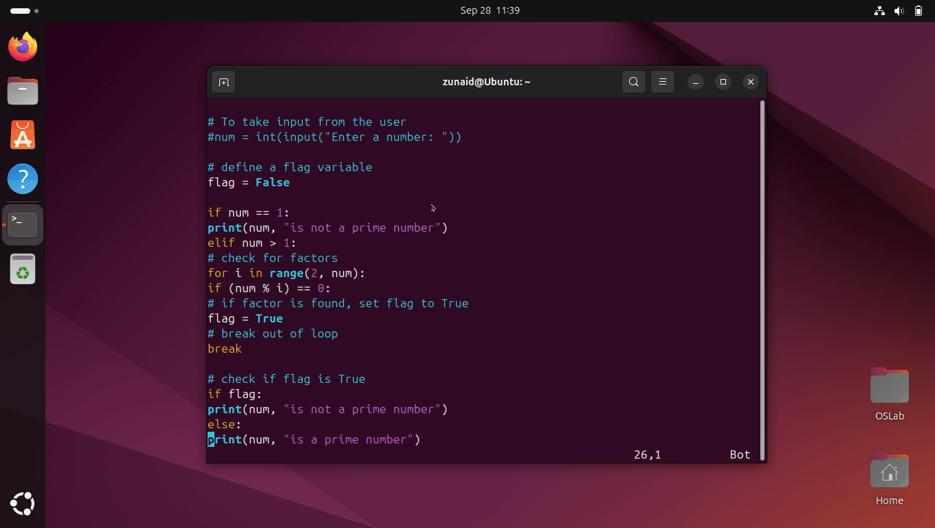 Indenting all lines in a file on Vim.