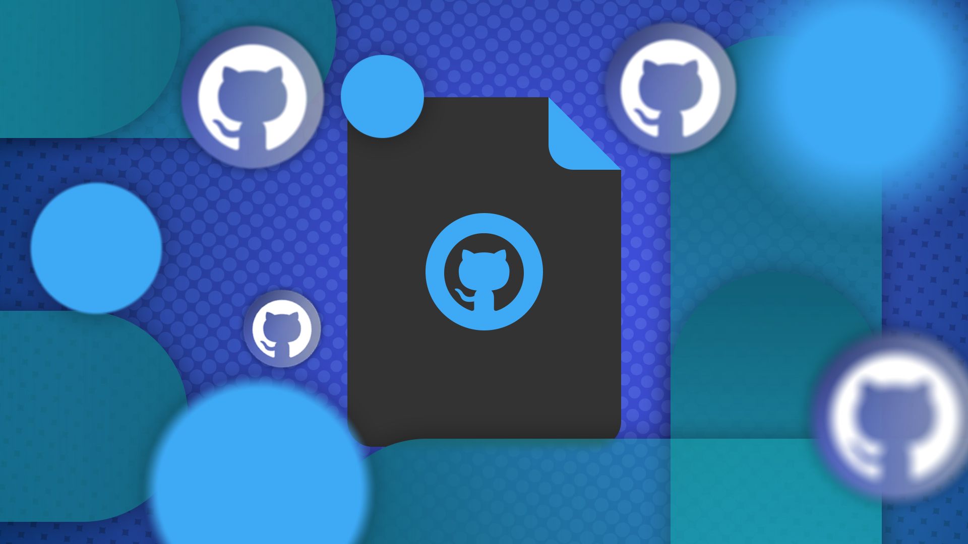 A dot file with the GitHub logo in the center.