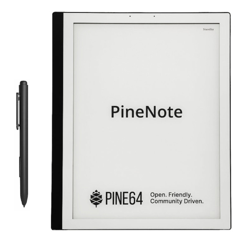 The front of the PineNote e-paper tablet.