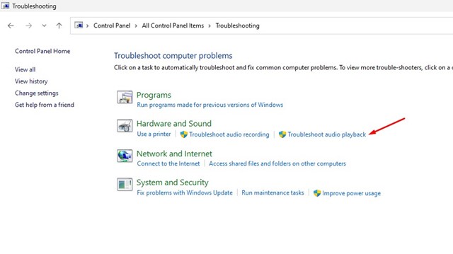 Troubleshoot audio playback