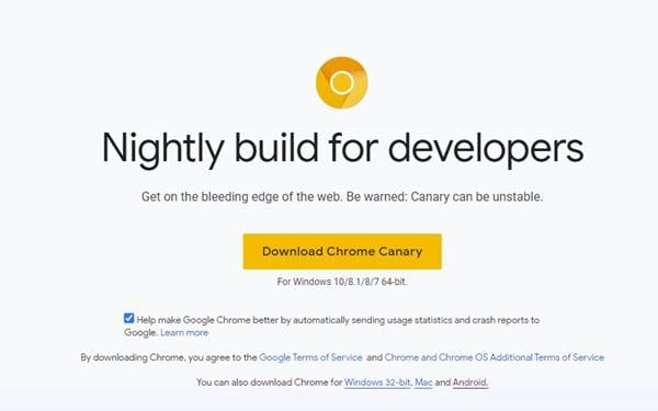 Google Chrome Canary