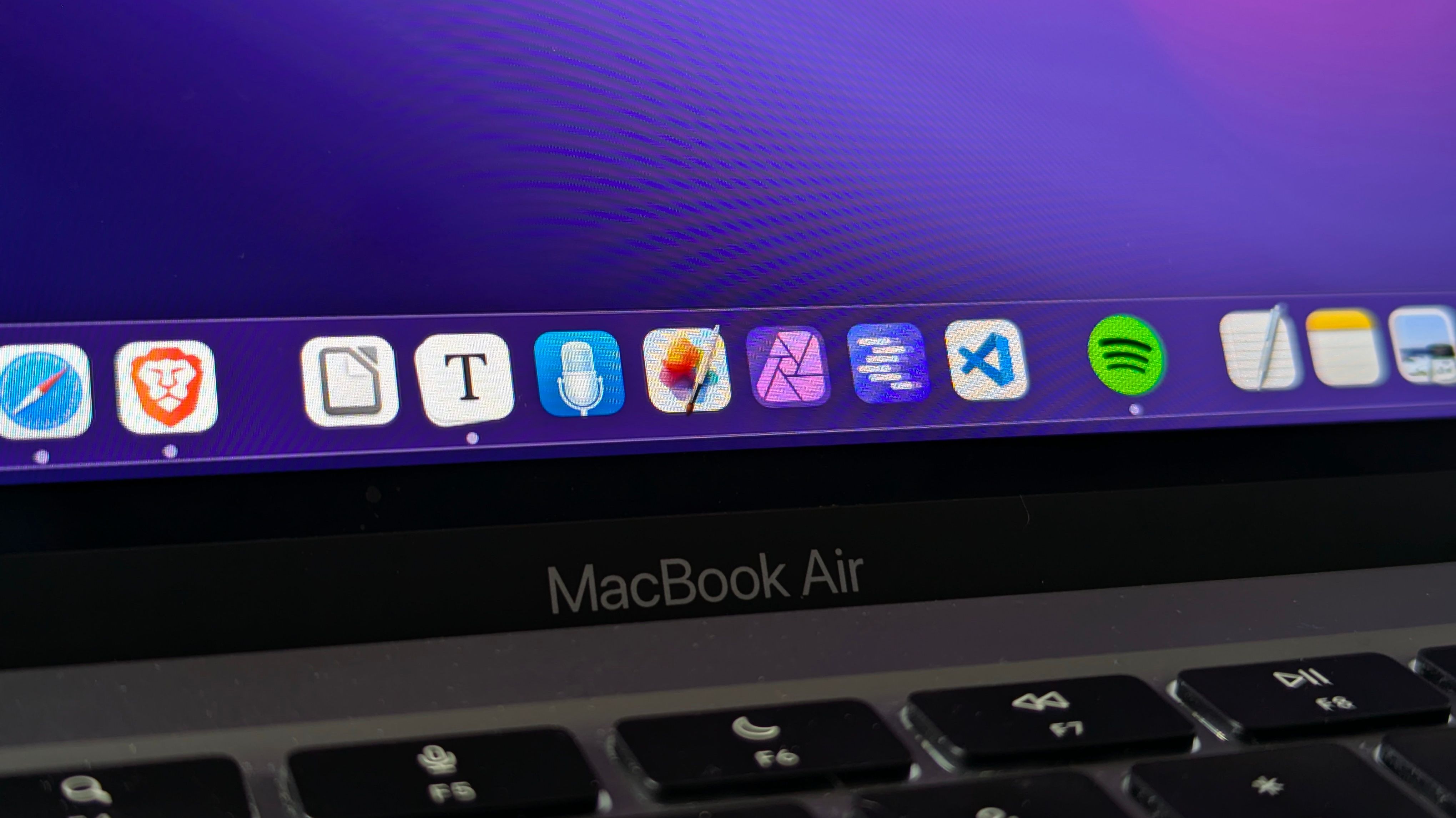 The macOS Dock.
