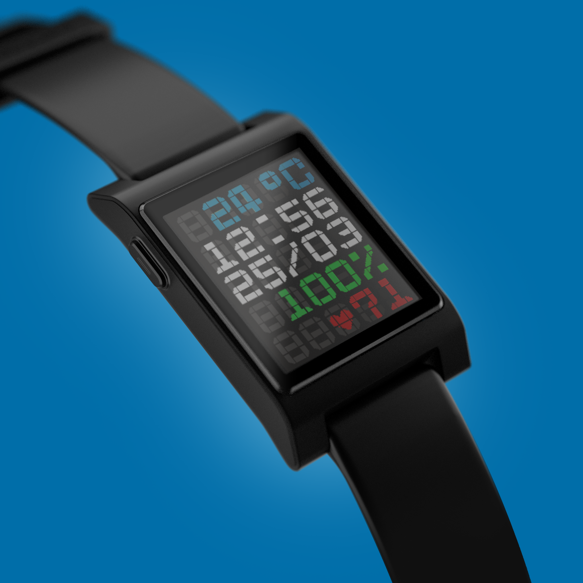 Pebble Core Time 2 in black.