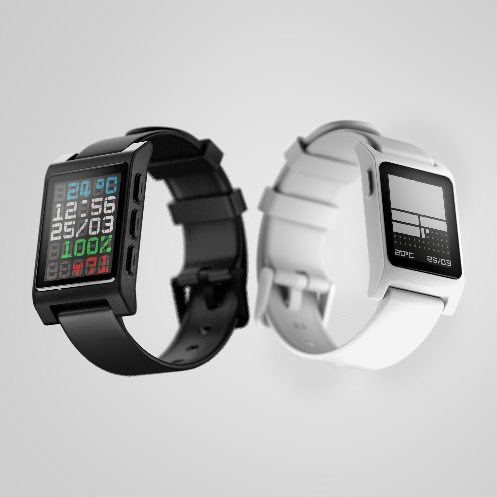 Pebble Core Time 2 and Core 2 Duo.
