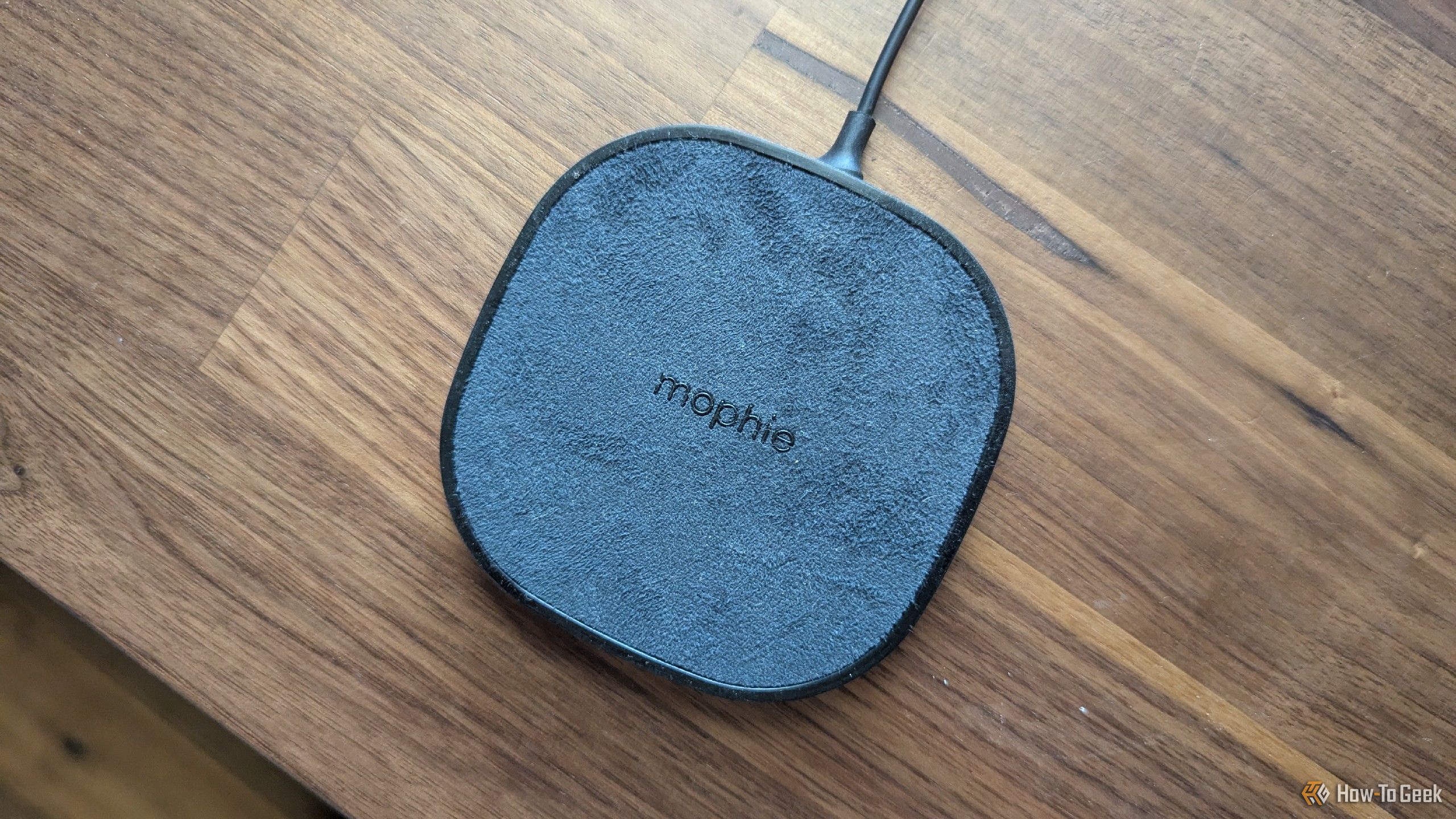 A Mophie wireless charging pad.