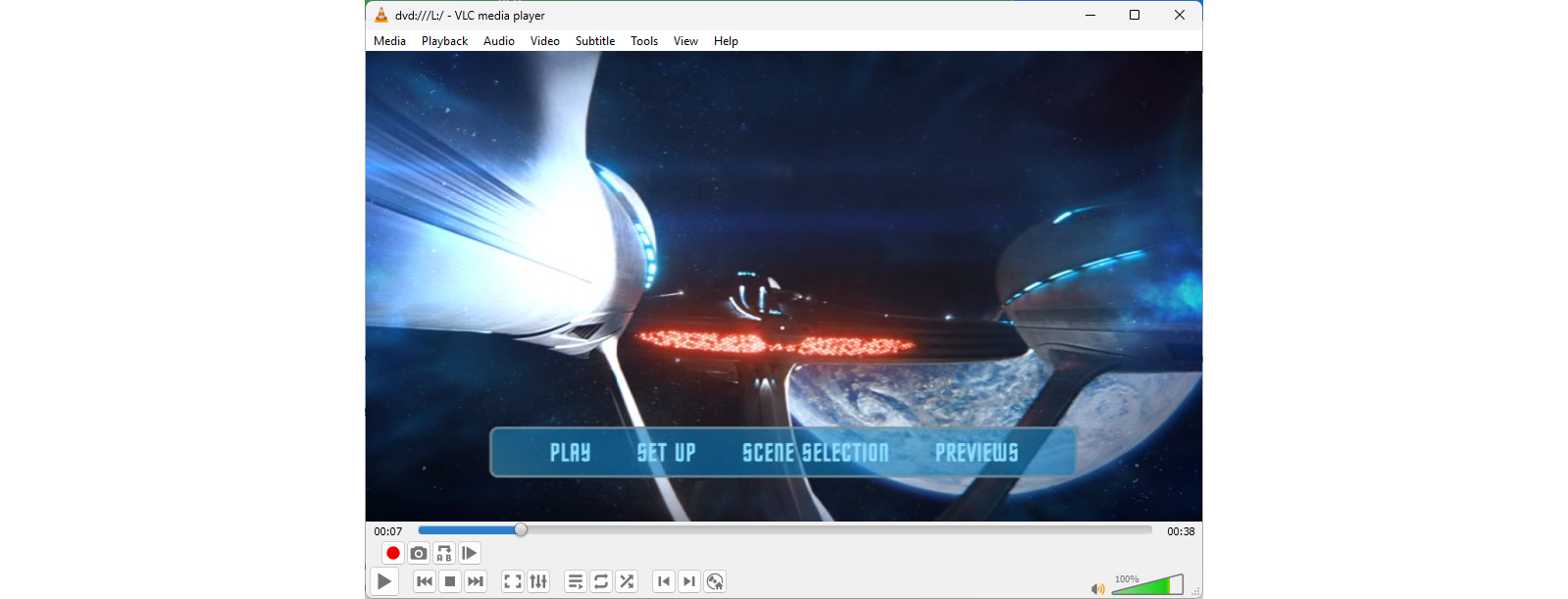 The launcher for the Star Trek Beyond movie.