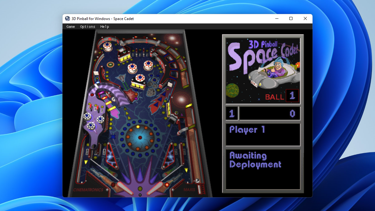 3D Pinball for Windows on Windows 11