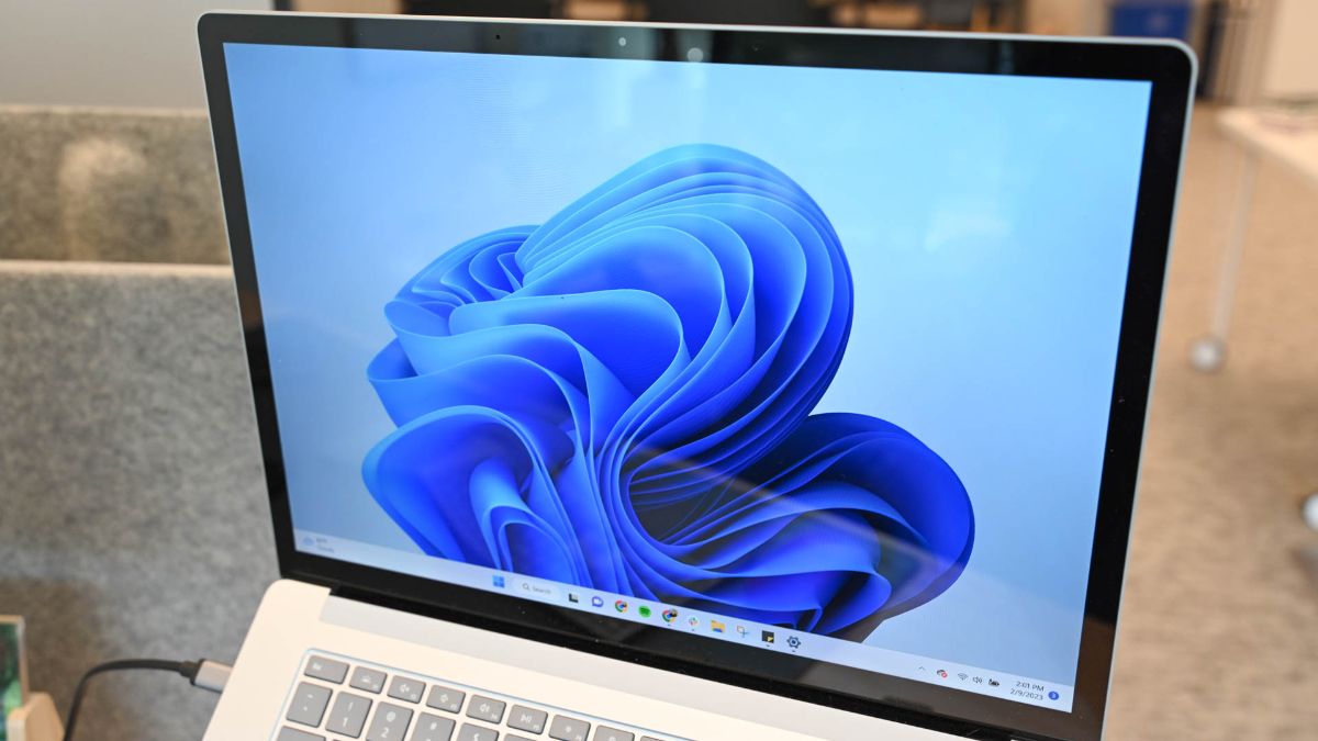 Laptop running Windows 11