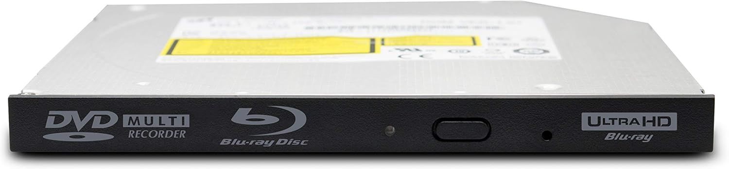 A slim Blu-ray drive without a case.
