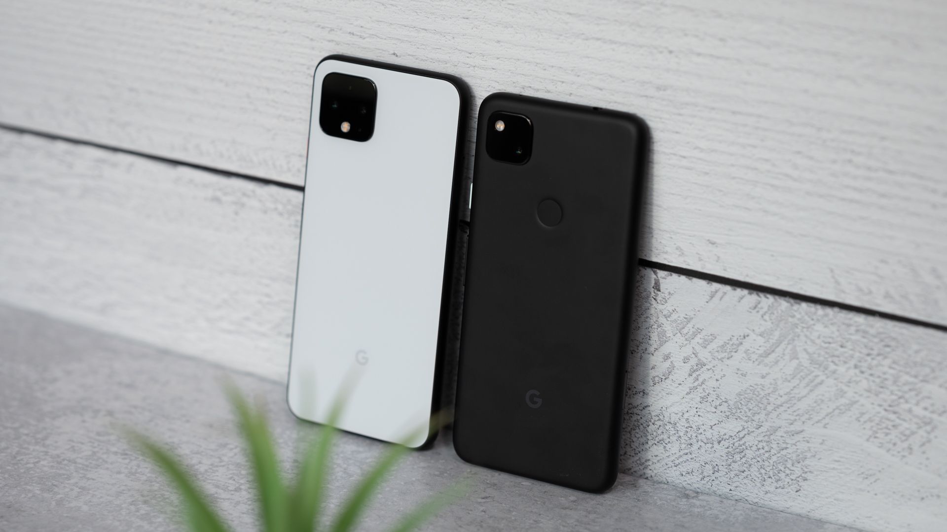 Pixel 4 and Pixel 4a side by side