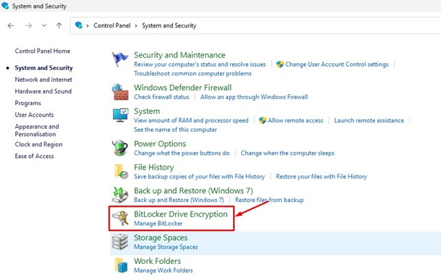 BitLocker Drive Encryption