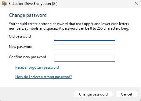 Change password