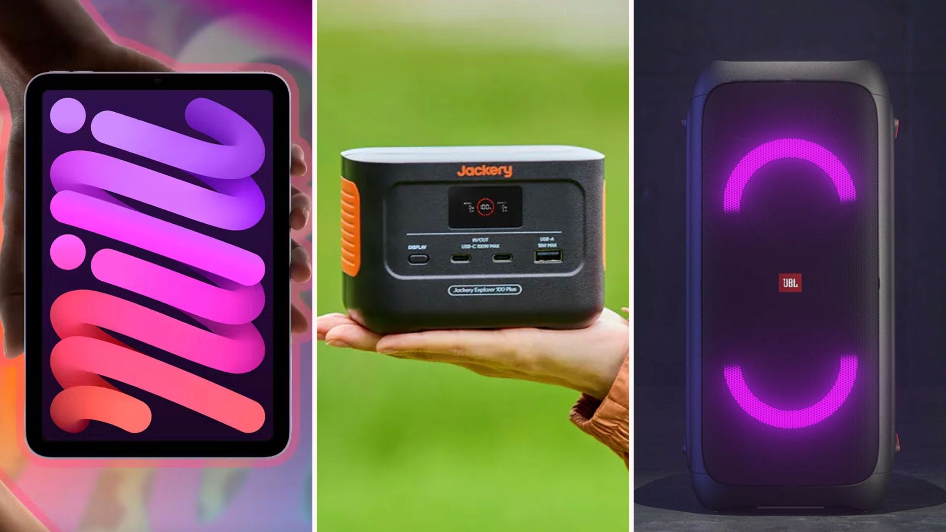 HTG deals featuring Apple, Jackery, and JBL