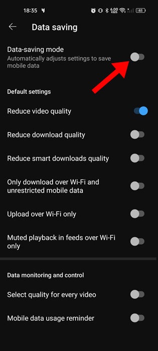 Data-Saving mode