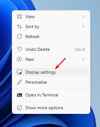 Display settings