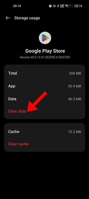 Clear Data
