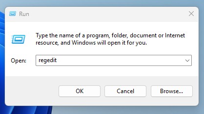 regedit